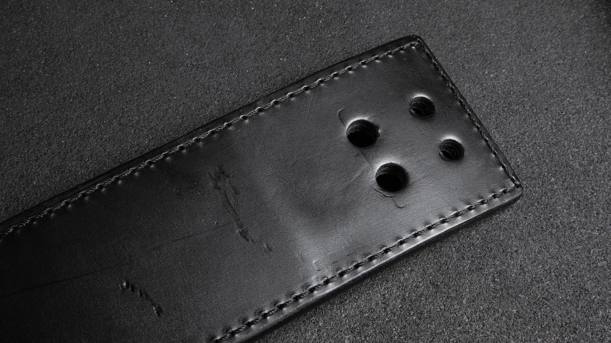 Boneyard Rogue Black Leather 13mm - 4" Lever Belt