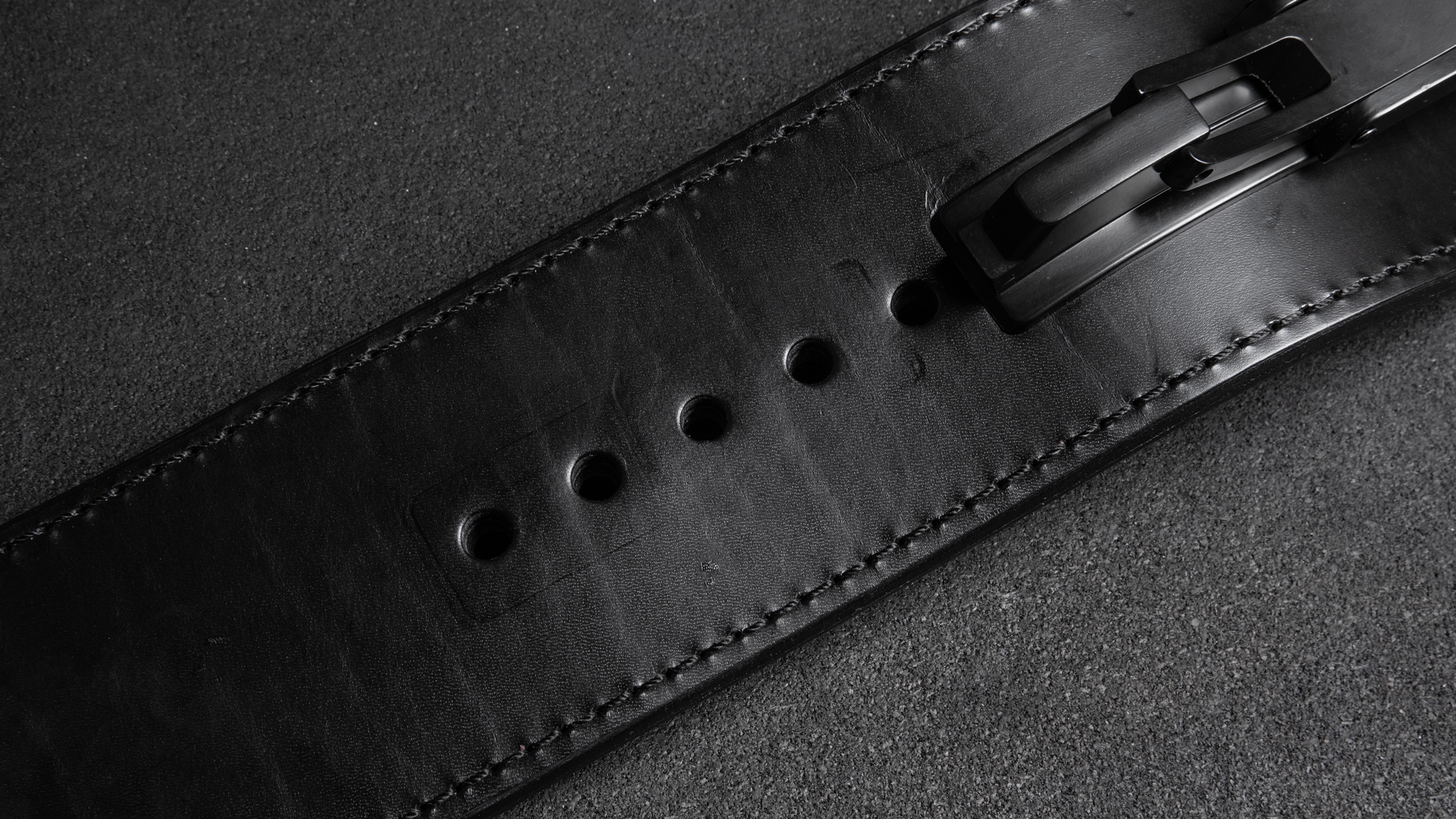 Boneyard Rogue Black Leather 13mm - 4" Lever Belt