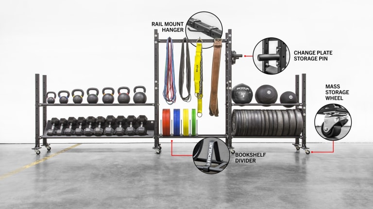Rogue Fitness Mass Storage Accessories Model reference · options at Rogue