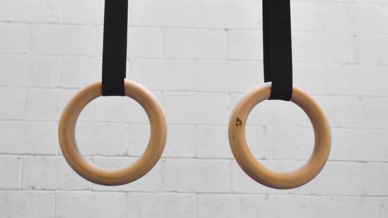 Rogue Fitness Kids Wood Gymnastic Rings Model reference · options at Rogue