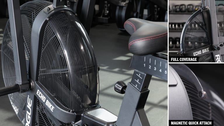 Rogue Fitness ECHO Bike Wind Guard - 75 Degrees - V2 Model reference · options at Rogue