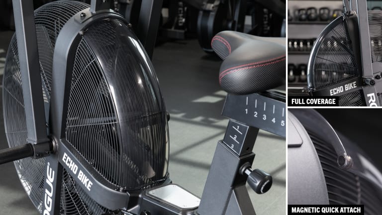 Rogue Fitness ECHO Bike Wind Guard - 75 Degrees - V3 Model reference · options at Rogue