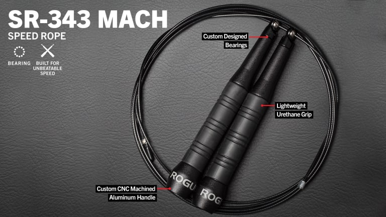 Rogue Fitness SR-343 Mach Speed Rope Model reference · options at Rogue