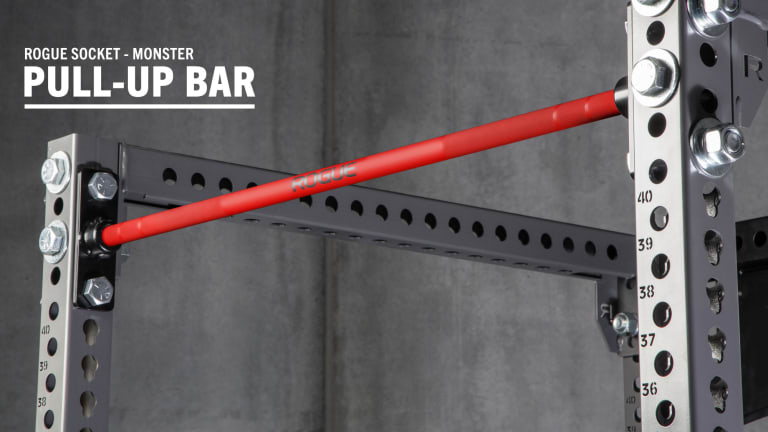 Rogue Fitness Monster Socket Pull-up Bar Model reference · options at Rogue