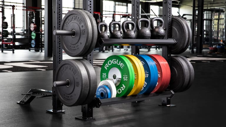 Rogue Fitness Monster Lite Single Post Storage Shelf Model reference · options at Rogue