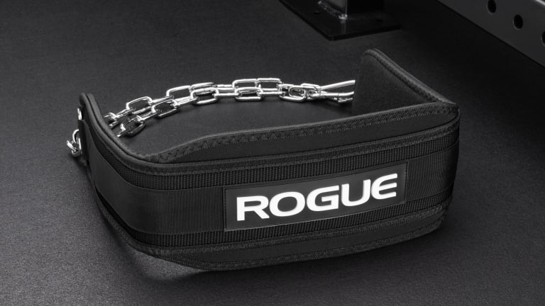 Rogue Fitness Echo Dip Belt Model reference · options at Rogue