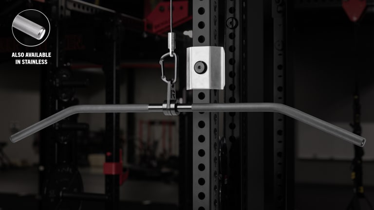 Rogue Fitness Lat Bar Model reference · options at Rogue