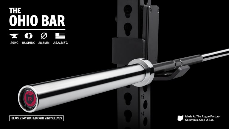 Rogue Fitness The Ohio Bar - Black Zinc Model reference · options at Rogue
