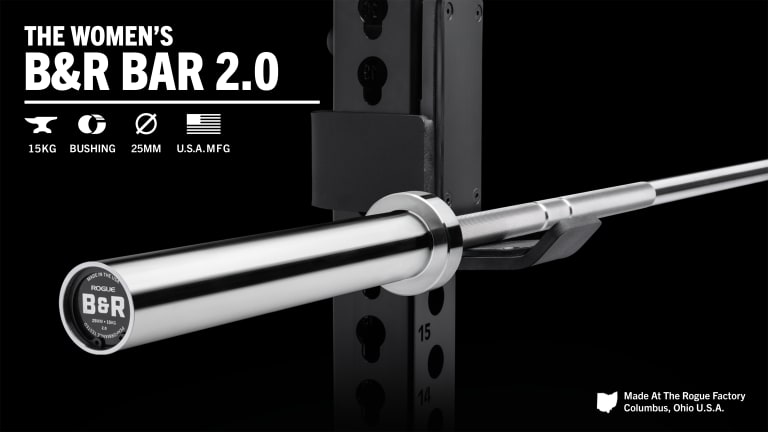 Rogue Fitness 25MM Women's B&R Bar 2.0 Model reference · options at Rogue