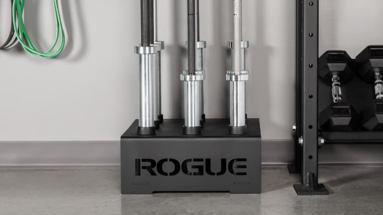 Rogue Fitness 9 Bar Holder Model reference · options at Rogue