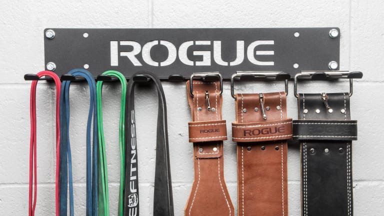 Rogue Fitness Belt & Band Hanger Model reference · options at Rogue