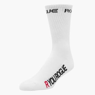 Rogue White Crew Socks