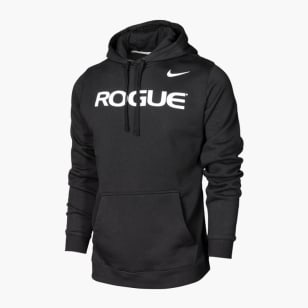 Rogue Nike Men's Club Fleece Hoodie - Dark Gray Heather