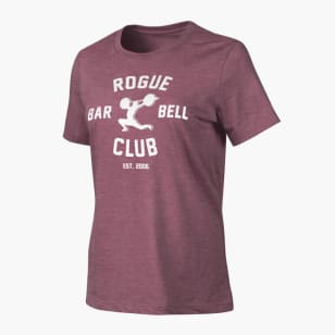 Rogue Women's Relaxed Barbell Club 2.0 T-Shirt - Black / White