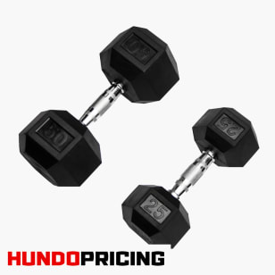 55 Lbs DUMBBELLS 1 Pair of 12.5 KG RUBBER COATED 