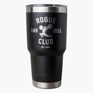 YETI Rambler - 20oz Duracoat - Black - Rogue Barbell Club