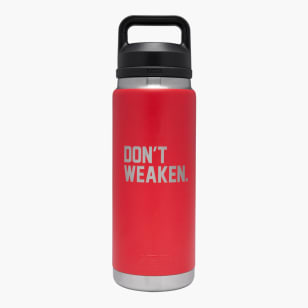 YETI Bottle - 36oz Duracoat - Chug Cap - Don't Weaken - Rescue Red
