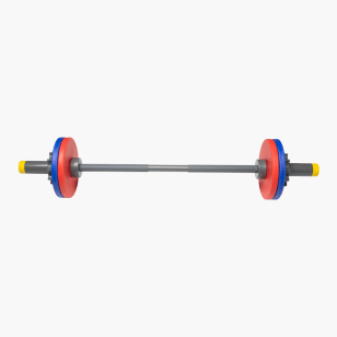 WOD Toys ®  Barbell Mini & Colored Bumper Plates