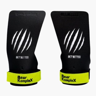 Hand Protection from Rips and Blisters for Men and Women WODs with Wrist Straps Cross-Training Gloves Comfort and Support Weightlifting Bear KompleX Carbon No Hole Speed Hand Grips for Pull-Ups 