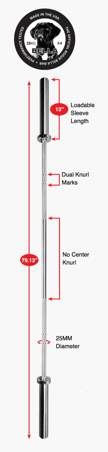 Product Specifications: The Bella Bar 2.0 - Stainless Steel
