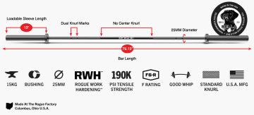 Product Specifications: The Bella Bar 2.0 - Cerakote