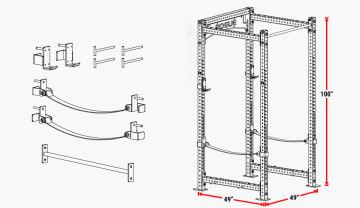 Product Specifications: Rogue Froning RML-4100C Power Rack 3.0