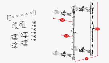 Product Specifications: Rogue RML-3W Fold Back Wall Mount Rack