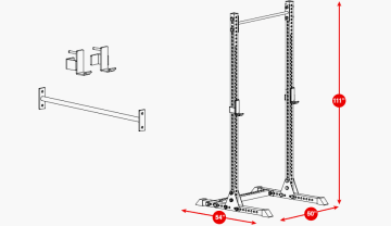 Product Specifications: Rogue SM-3 Monster Squat Stand 2.0