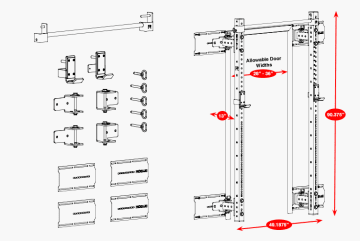 Product Specifications: Rogue RML-90SLIM Door Mount Fold Back Rack