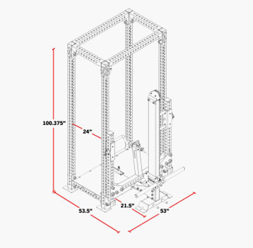 Product Specifications: Rogue Monster Rhino Belt Squat + Rack