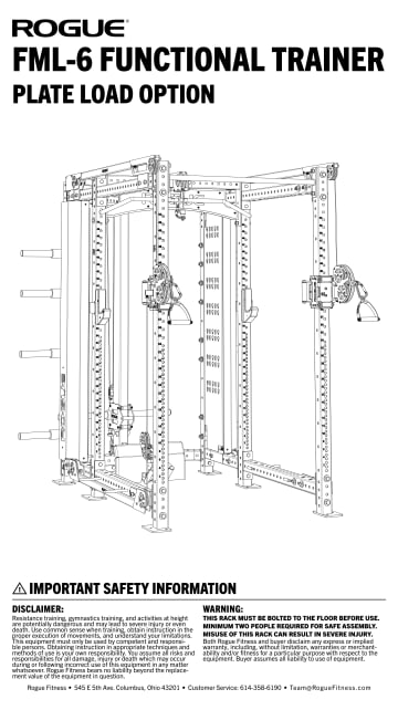 Rogue FML-6 Functional Trainer | Rogue Fitness Canada
