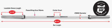 Product Specifications: Rogue 45LB Ohio Power Bar - Stainless Steel