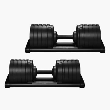 SMRTFT NÜOBELL 100LB Dumbbell Set - Matte Black