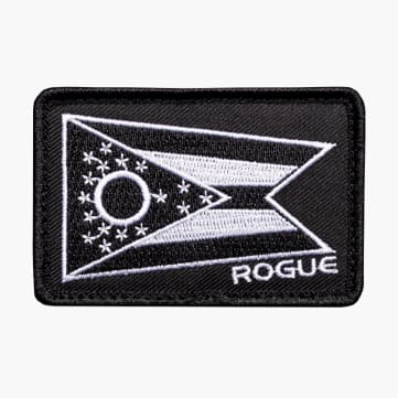 Rogue Ohio Flag Patch - Black Border