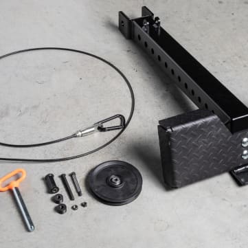 Monster Lite Rack Mount Lat Pulldown Seat + Low Row Kit