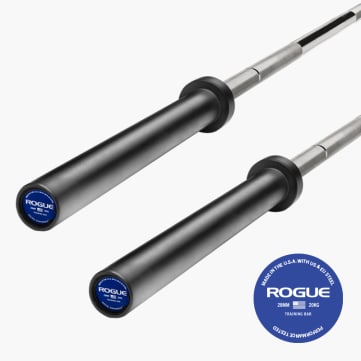 2FER Rogue 28MM Training Bar - Stainless Steel / Black