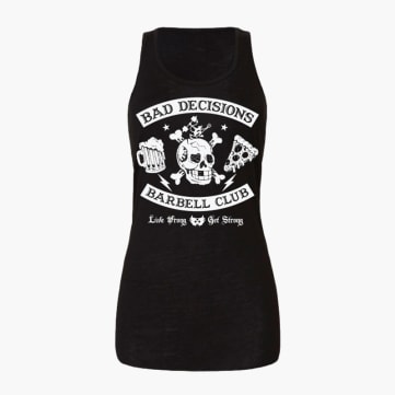 Bad Decisions Barbell Club Women's Tank