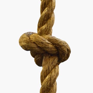 Knotted Climbing Rope