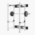 Monster Lite RML-390FULLW Fold Back Wall Mount Power Rack