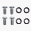 Button Head Screw w/ Washer - 4 Pack