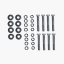 4-Pack 1/2" x 3.5" Echo Bolt Assembly