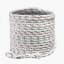 100' x 1" White Nylon Pulling Rope w/ Eyelet