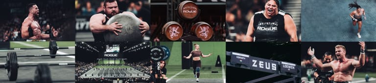 Collage of 2026 Rogue Invitational competition moments
