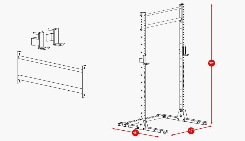 Especificaciones del producto: Rogue SML-2C Squat Stand