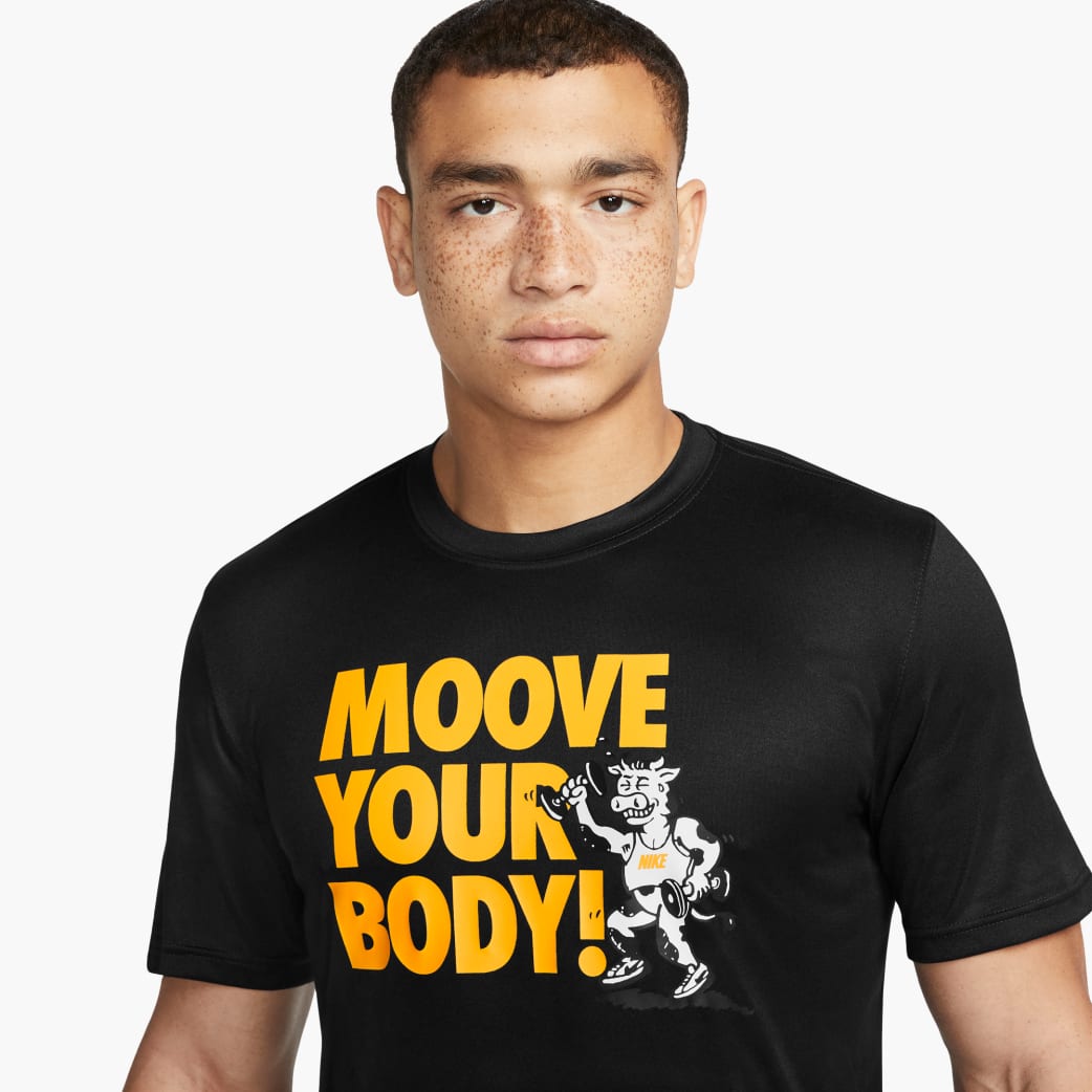 Nike Dri-FIT “Moove Tee - - Black Fitness | Training Body” Men\'s Your Rogue