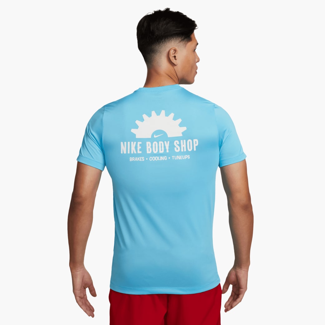 Nike Men's Dri-Fit Fitness T-Shirt in Blue, Size: Small | DZ2735-416