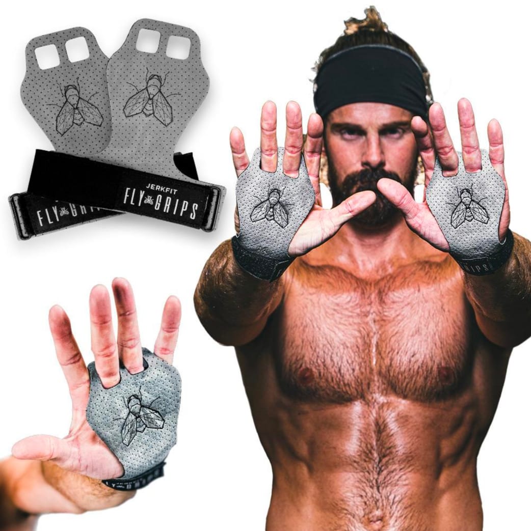 Men & Women Fun!ture 2 Hole Palm Guards Hand Grip Gloves Hand Protection from Blisters & Rips Gymnastics Pull Ups Sports Leather GYM Training Gymnast Trainer