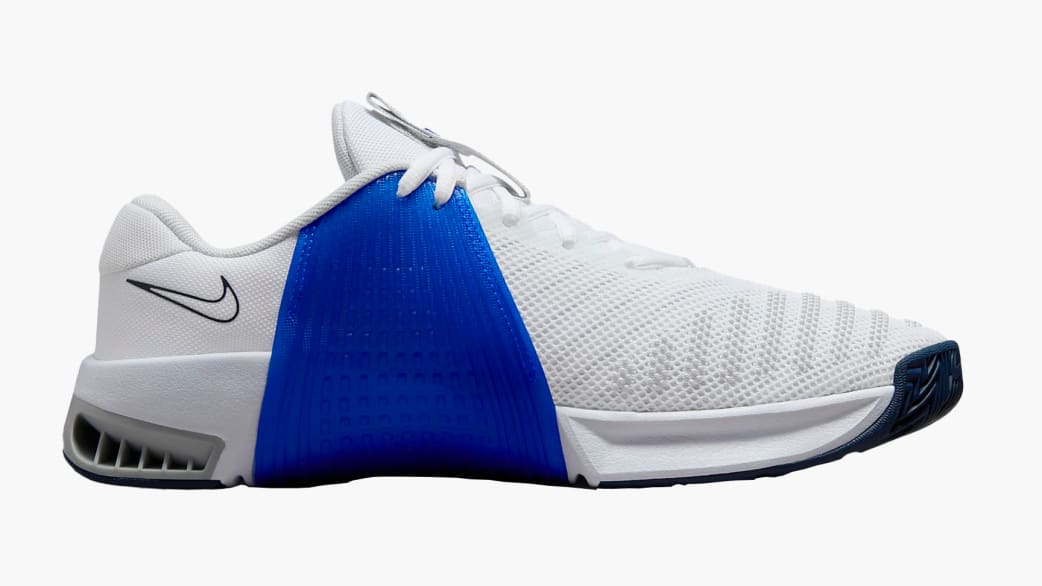 Man Shoes for CrossFit Nike Metcon 9 - white blue 