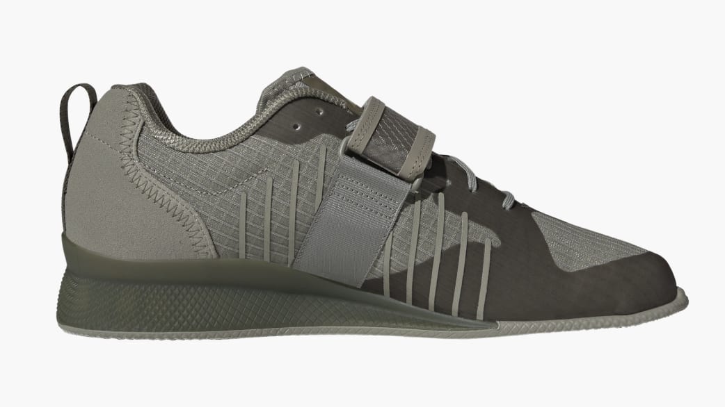 Adidas Adipower III Weightlifting Shoes Silver Pebble / Core Black / Olive Strata | Rogue Canada
