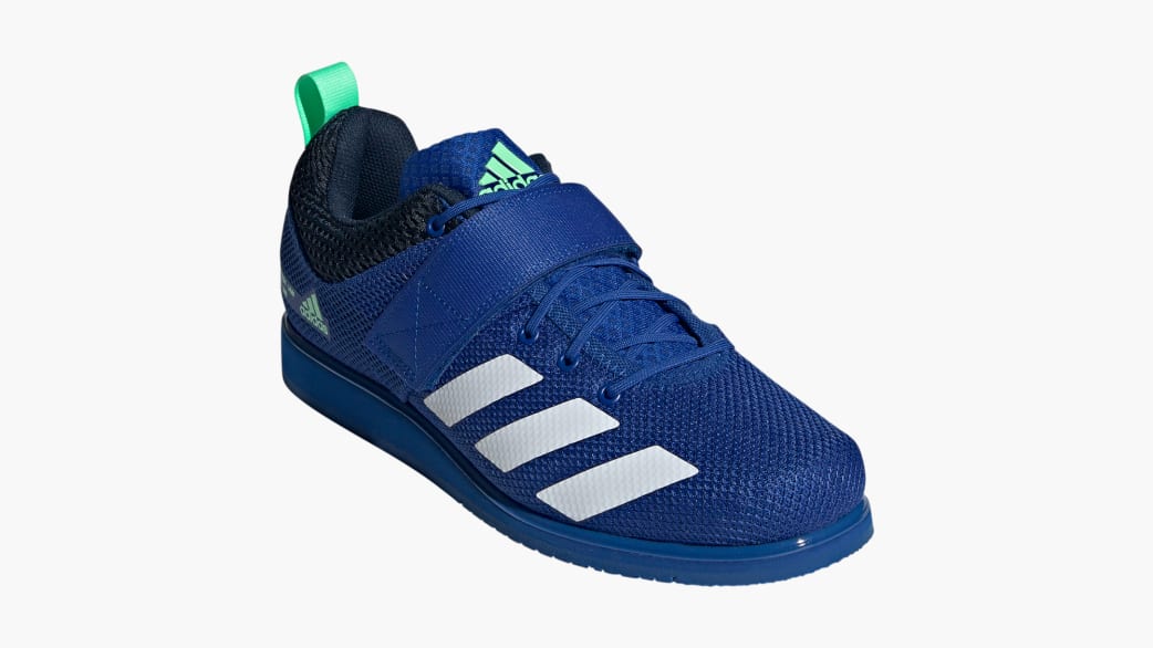 Adidas Powerlift 5 Weightlifting Shoes - Team Royal / Ftwr White / Green | Rogue Fitness APO